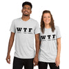 WTF Black Unisex Tri-Blend t-shirt