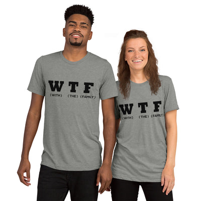 WTF Black Unisex Tri-Blend t-shirt