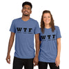 WTF Black Unisex Tri-Blend t-shirt