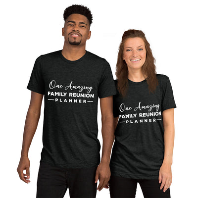 One Amazing Planner white Unisex Tri-Blend t-shirt