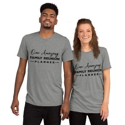 One Amazing Planner Black unisex Tri-blend t-shirt