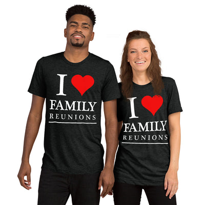 I Love My Family Unisex Tri-Blend T-shirts