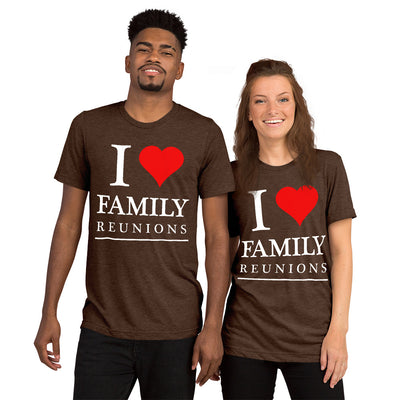 I Love My Family Unisex Tri-Blend T-shirts